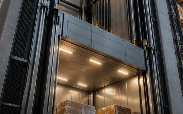 Saving energy in factories and warehouses elevators